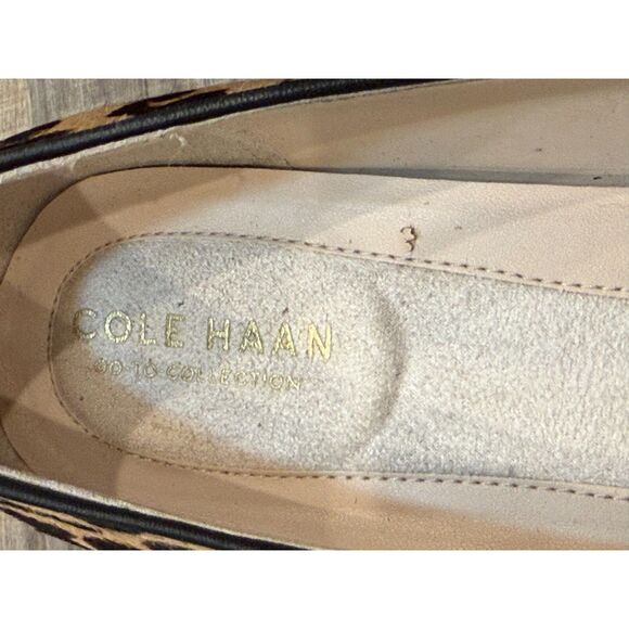 Cole Haan The Go-To Leopard Block Heel Pumps Leather Shoes Size 7.5 - Picture 6 of 6
